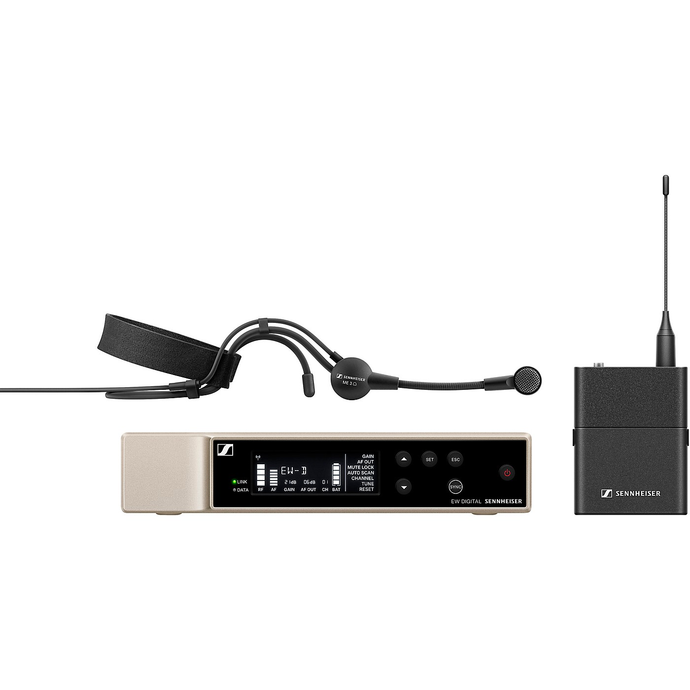 Sennheiser EW-D Evolution Wireless Digital System With ME 3 Cardioid Headset Microphone thumbnail