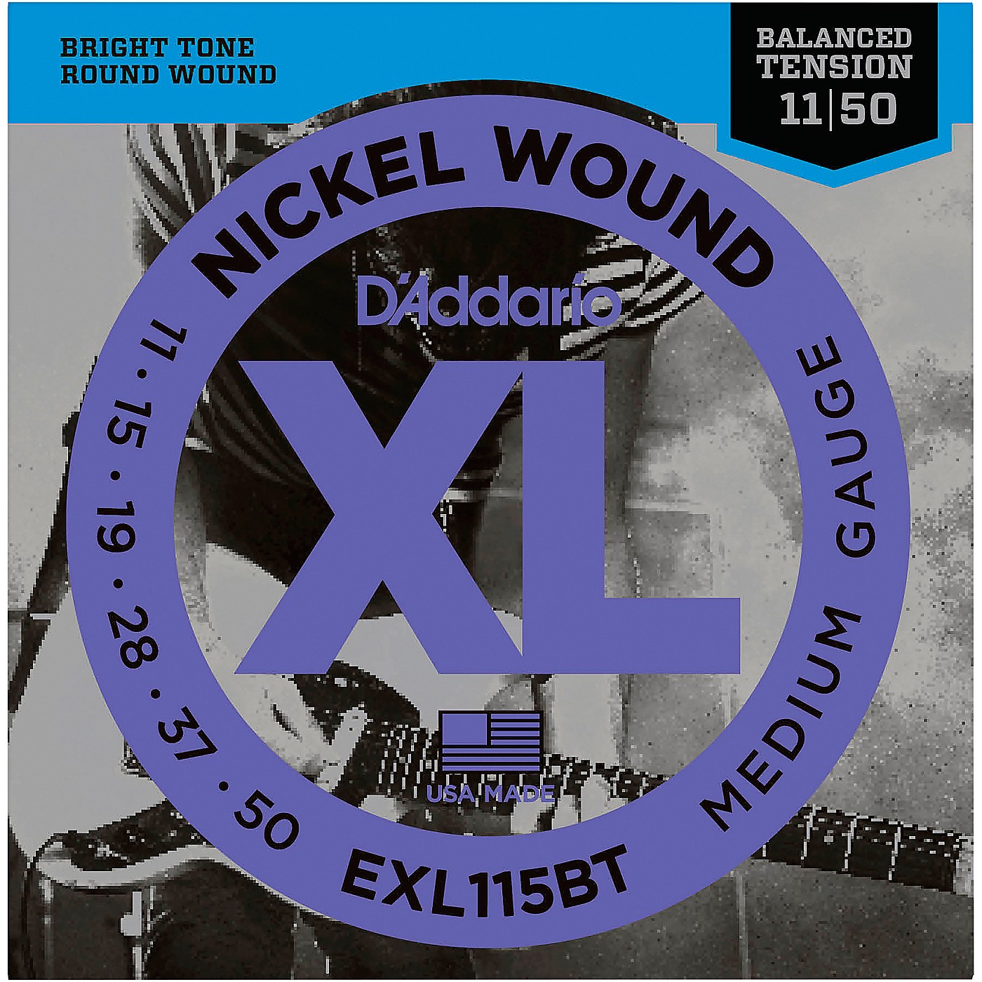 D'Addario EXL115BT Balanced Tension Medium Electric Guitar Strings - Single Pack thumbnail