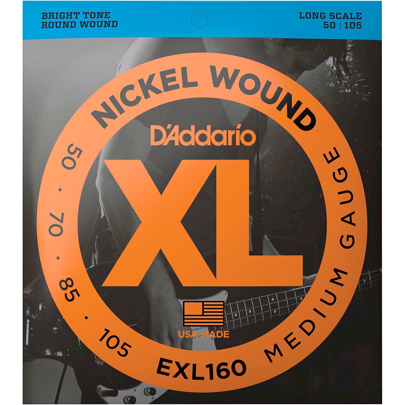 D'Addario EXL160 Gauge Nickel Wound Electric Bass Strings thumbnail