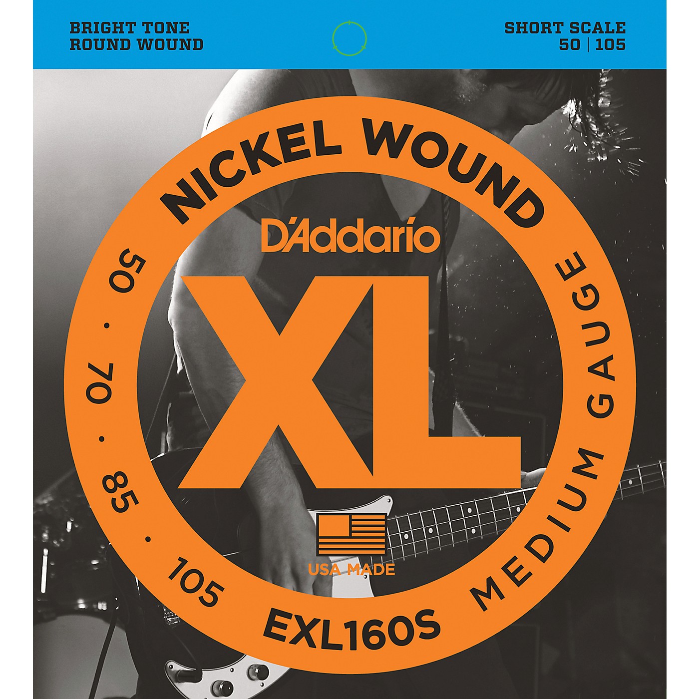 D'Addario EXL160S XL Short Bass String Set thumbnail