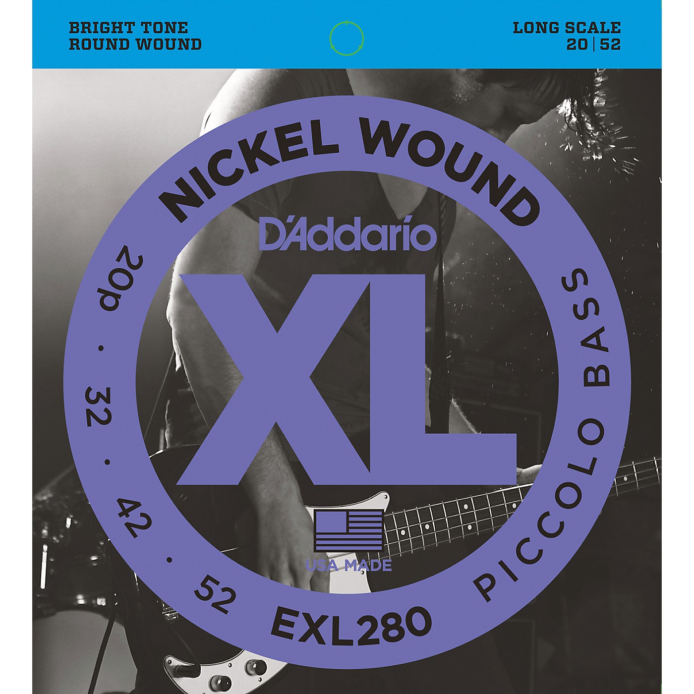 D'Addario EXL280 XL Piccolo Bass Regular/Long String Set thumbnail