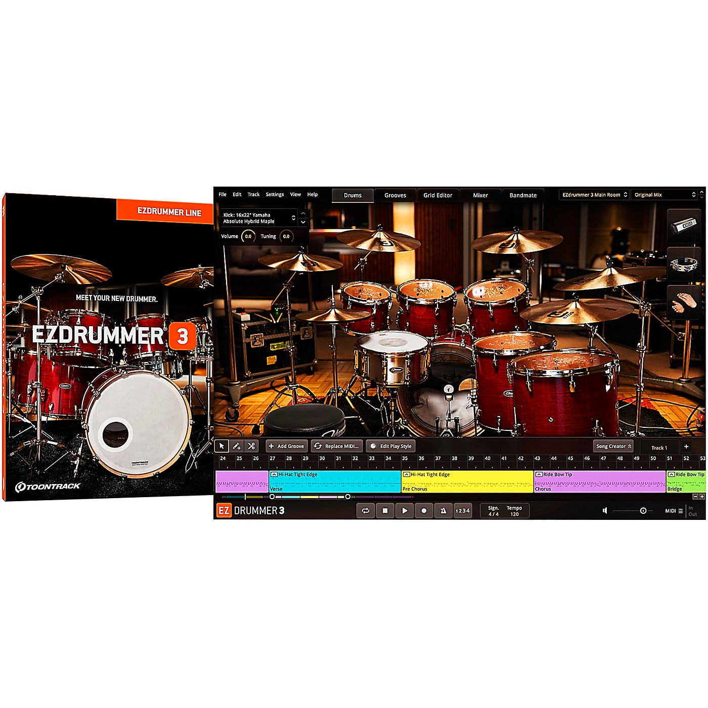 Toontrack EZdrummer 3 Virtual Drum Software thumbnail