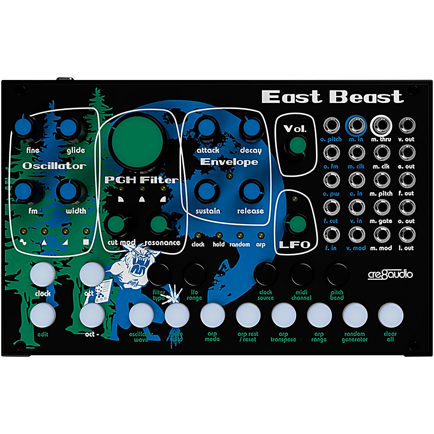 Cre8audio East Beast Semi-Modular Synthesizer thumbnail