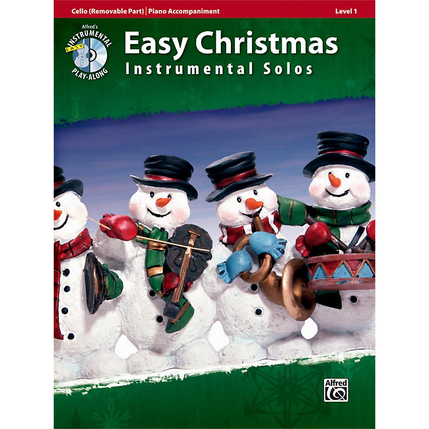 Alfred Easy Christmas Instrumental Solos Level 1 for Strings Cello Book & CD thumbnail