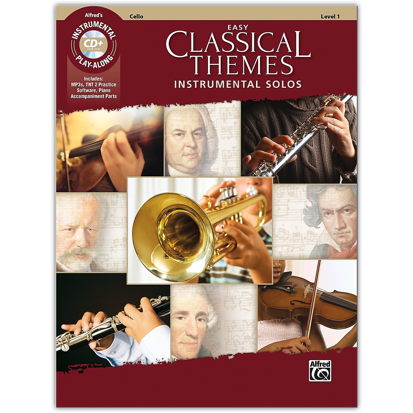Alfred Easy Classical Themes Instrumental Solos Cello Book & CD Level 1 thumbnail