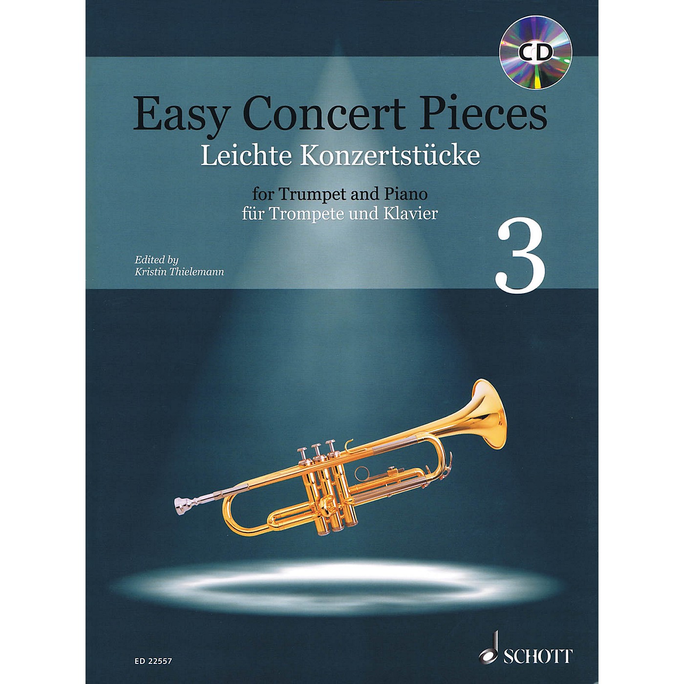 Schott Easy Concert Pieces - 22 Pieces from 5 Centuries for Trumpet and Piano Book/CD thumbnail