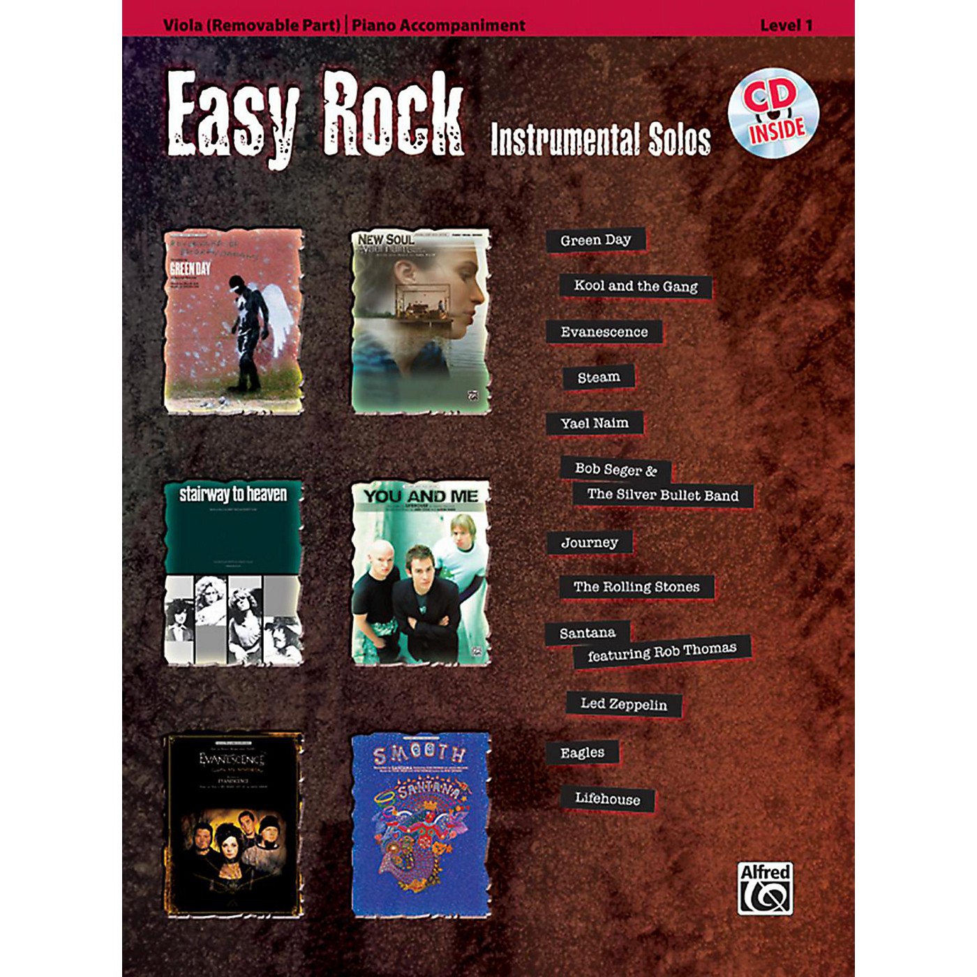 Alfred Easy Rock Instrumental Solos Level 1 for Strings Viola Book & CD thumbnail