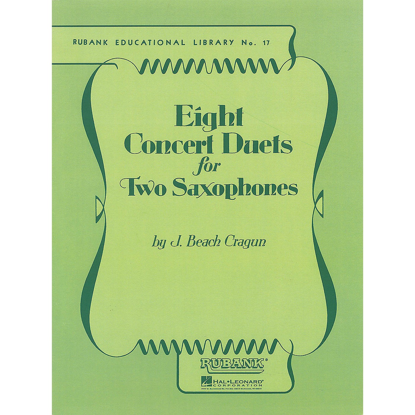 Rubank Publications Eight Concert Duets for Two Saxophones Ensemble Collection Series  by J. Beach Cragun thumbnail
