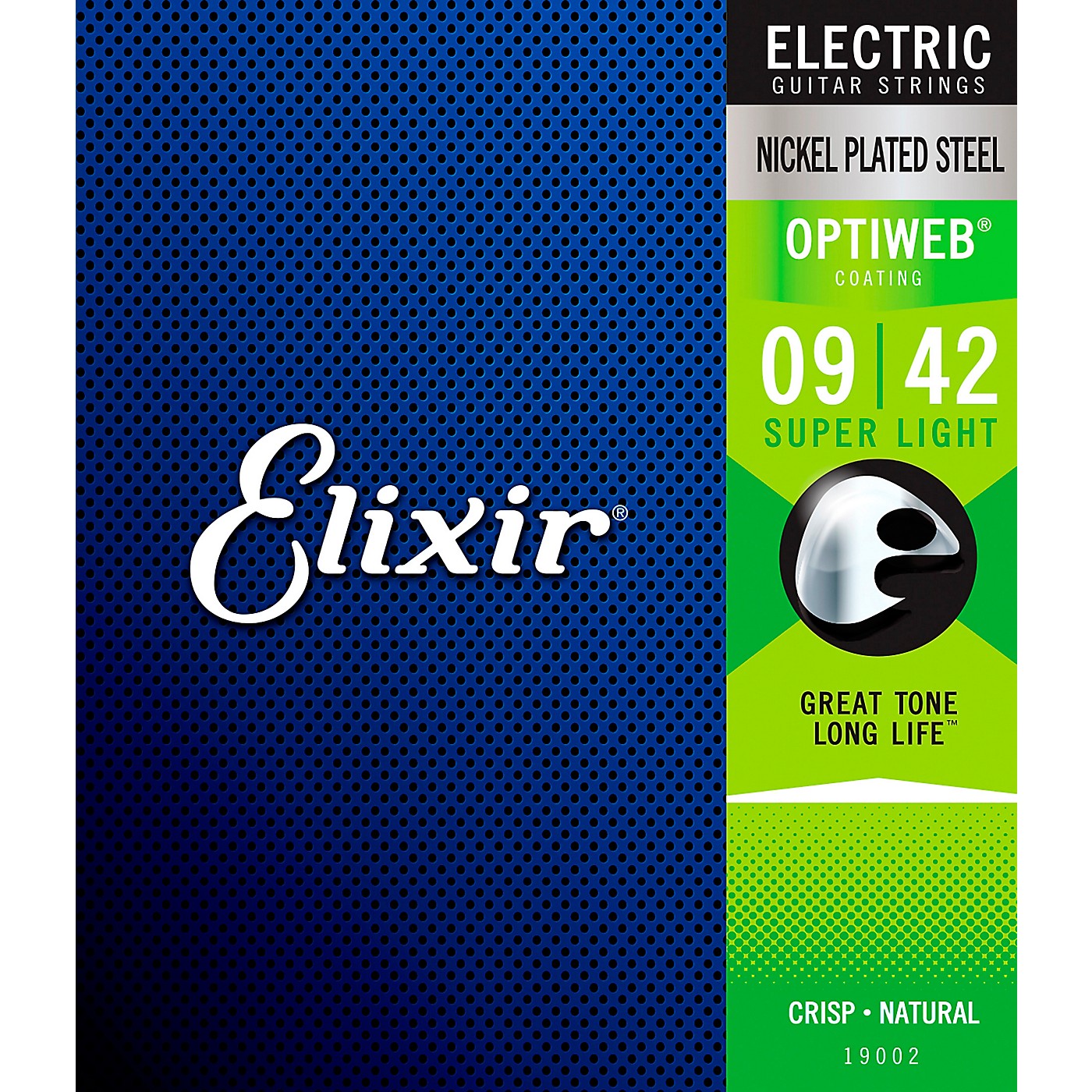 Elixir Electric Guitar Strings With OPTIWEB Coating, Super Light (.009-.042) thumbnail
