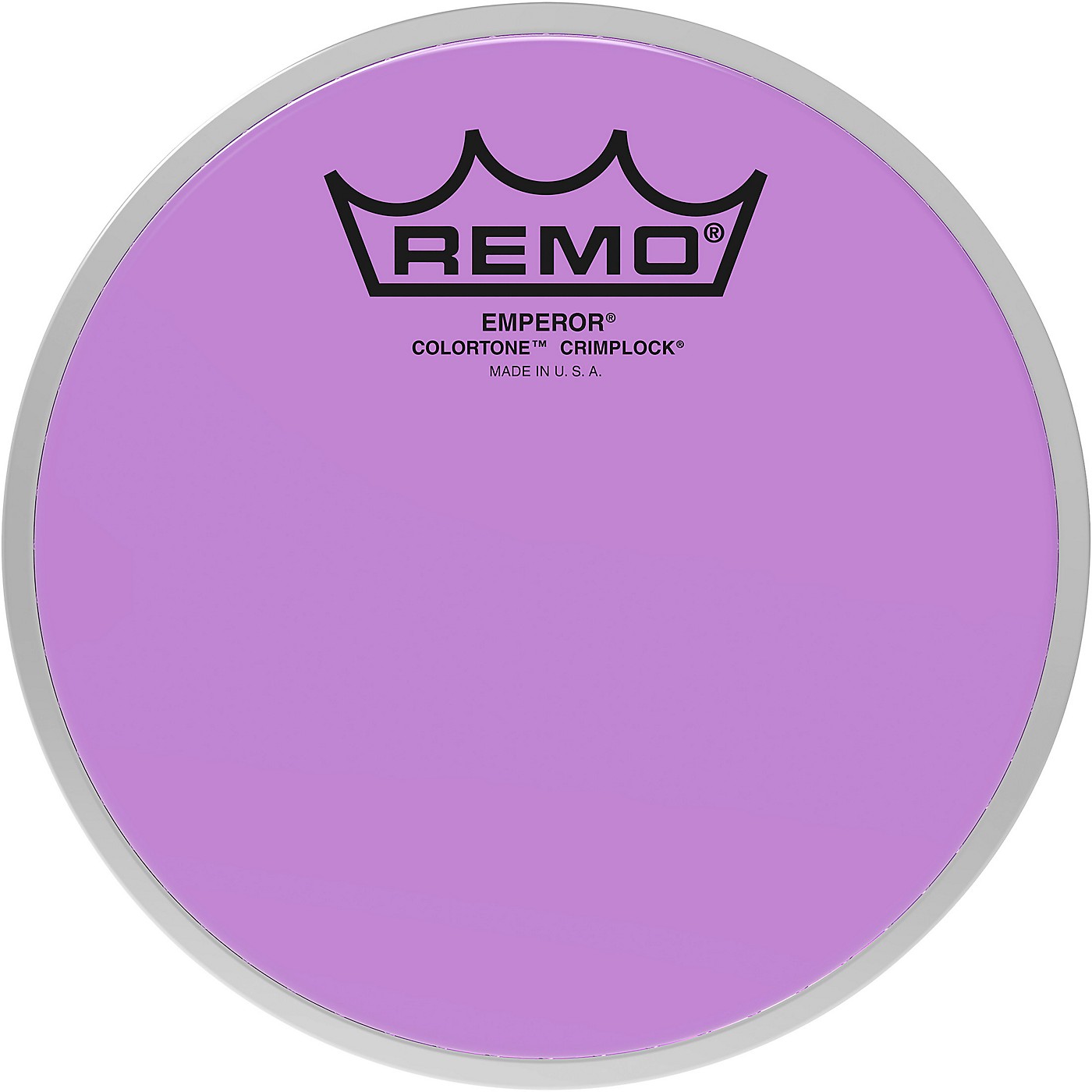 Remo Emperor Colortone Crimplock Purple Tenor Drum Head thumbnail