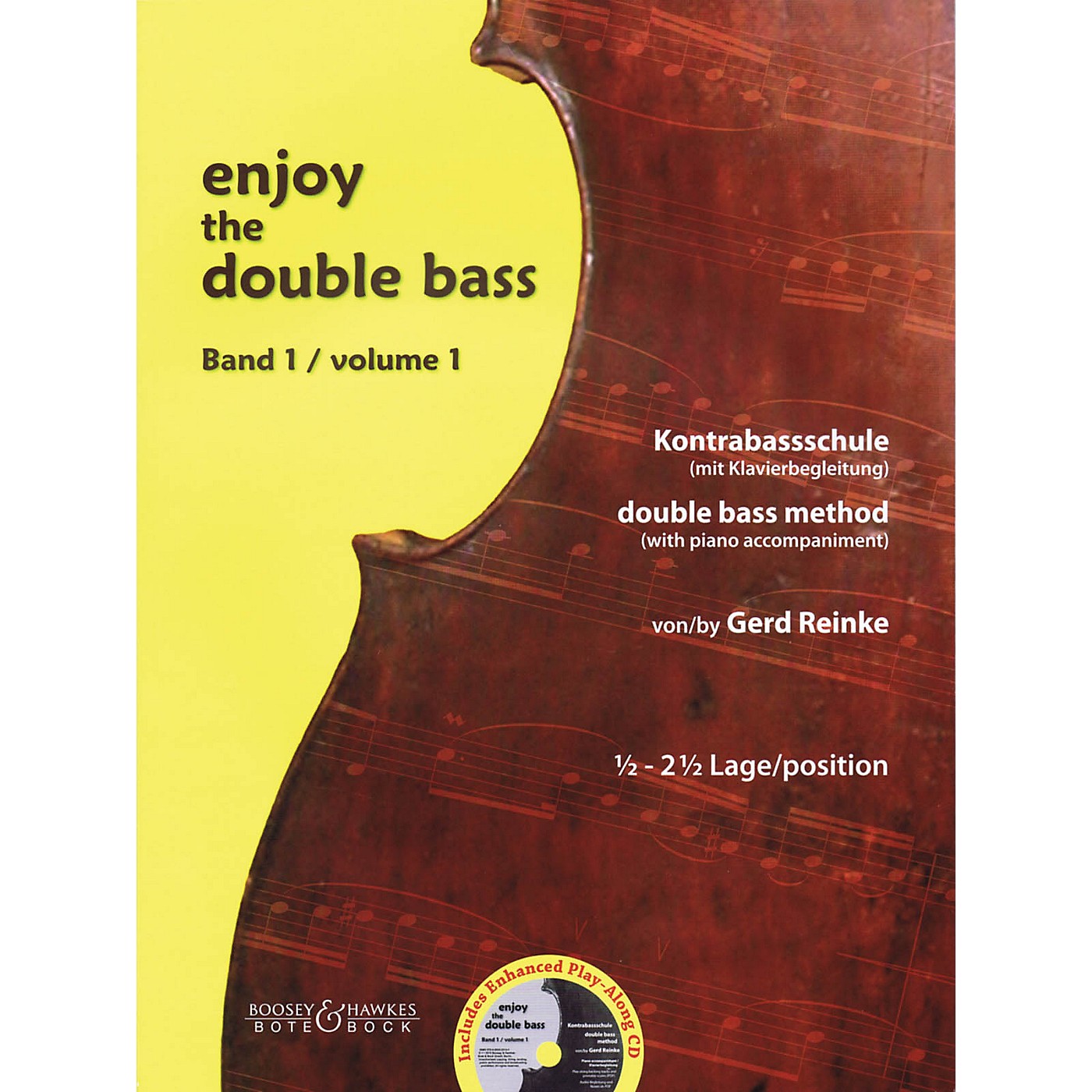 Bote & Bock Enjoy the Double Bass Series Softcover with CD Written by Gerd Reinke thumbnail