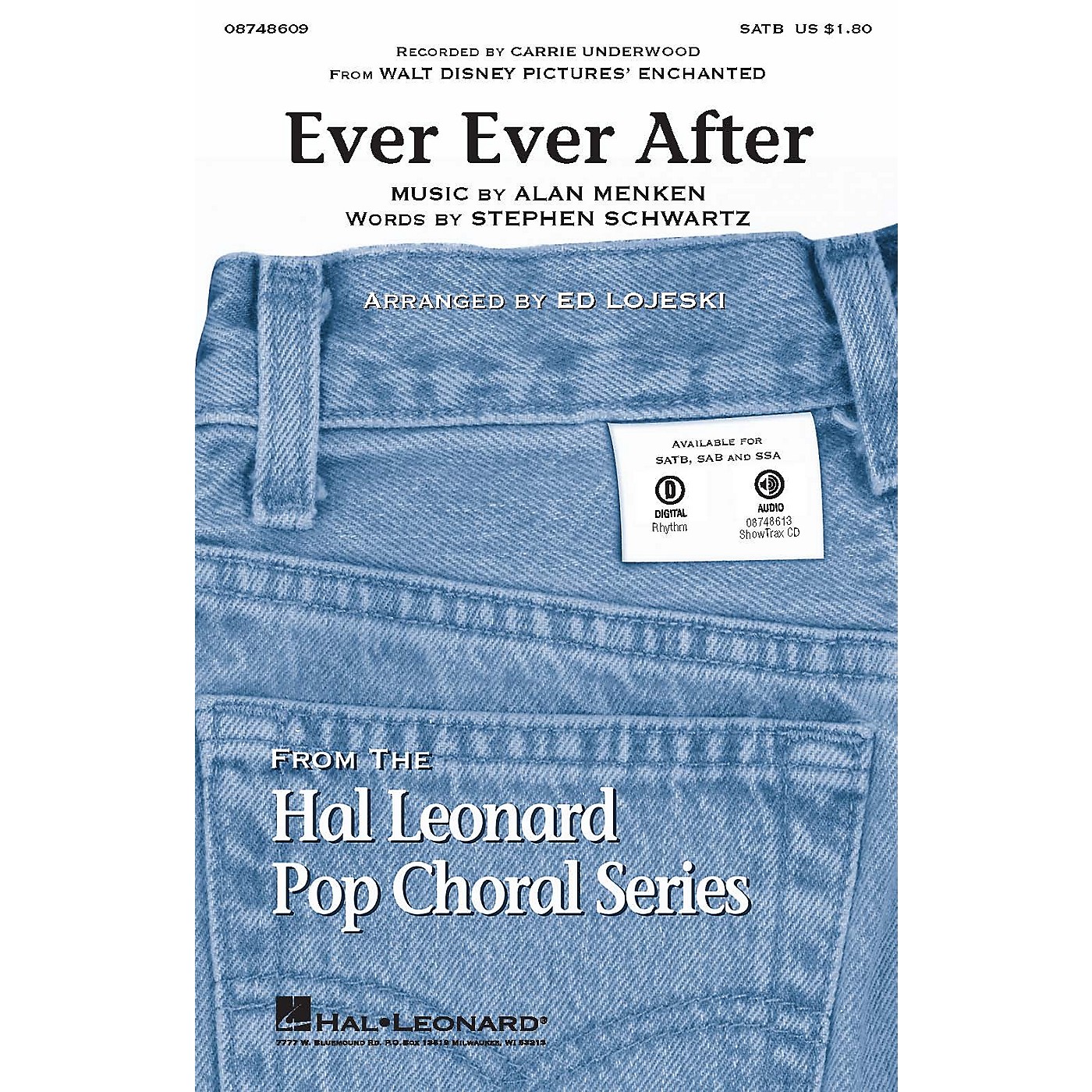 Hal Leonard Ever Ever After (From Enchanted) SATB by Carrie Underwood arranged by Ed Lojeski thumbnail