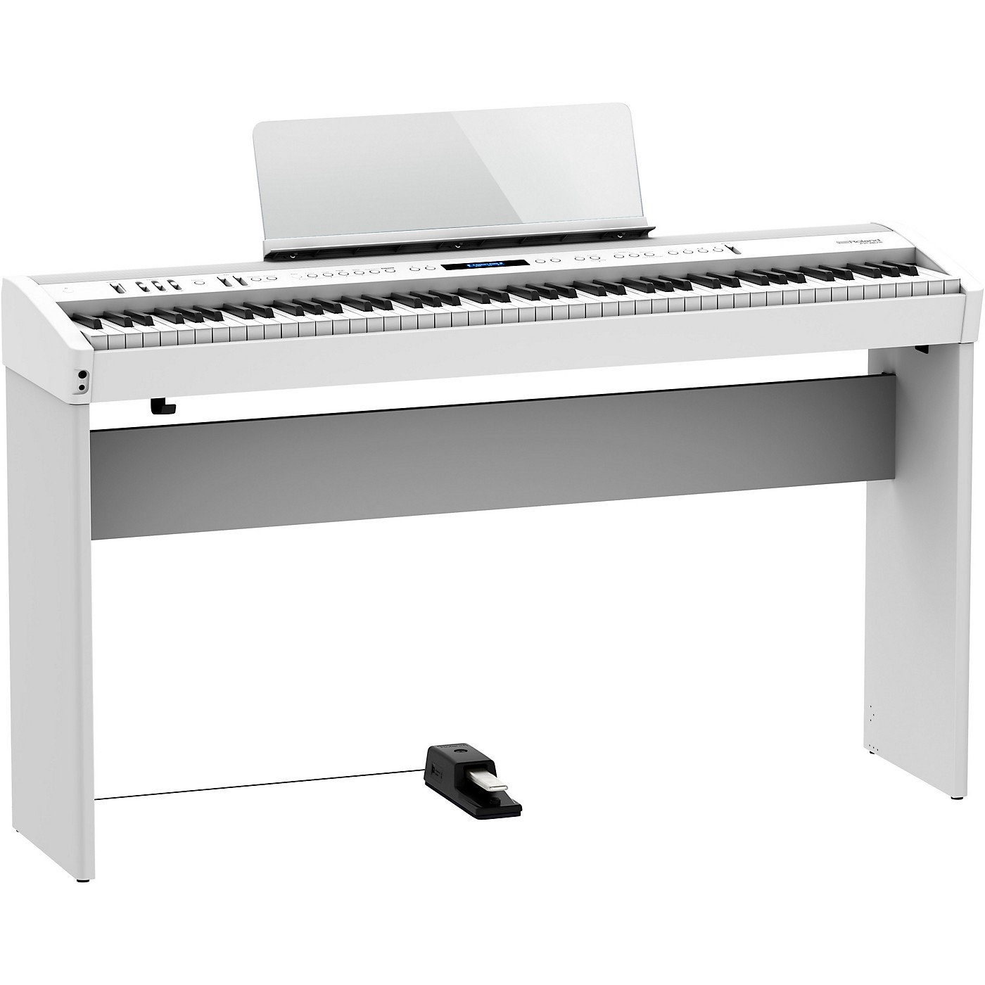 Roland FP-60X Digital Piano with Matching Stand and DP-10 Pedal White