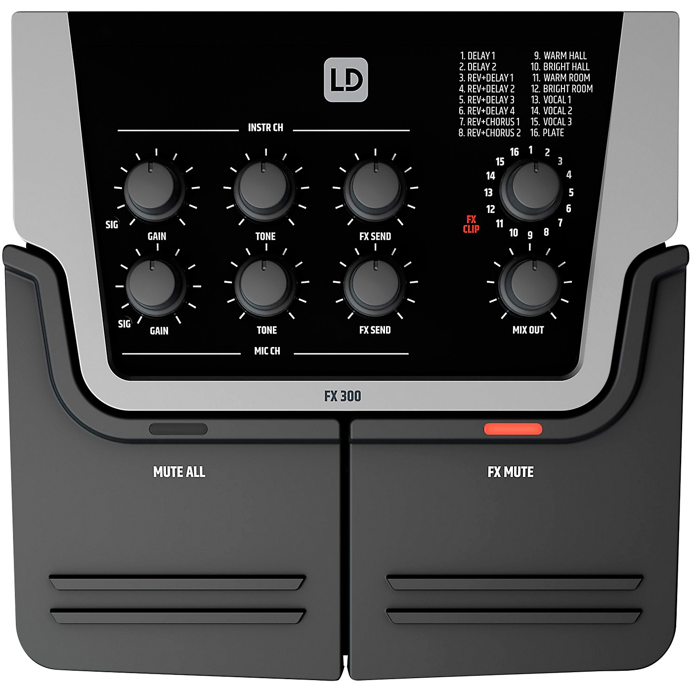 LD Systems FX300 Vocal Effects Processor With 2-Channel Pedal thumbnail