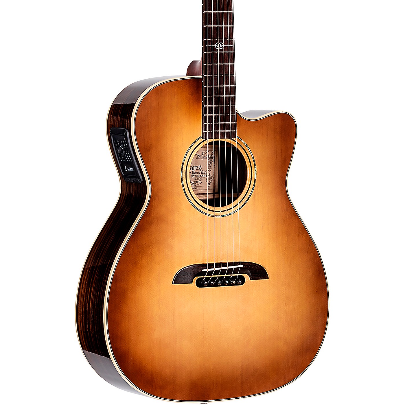 Alvarez FY70CESHB Yairi Standard Folk/OM Acoustic-Electric Guitar thumbnail