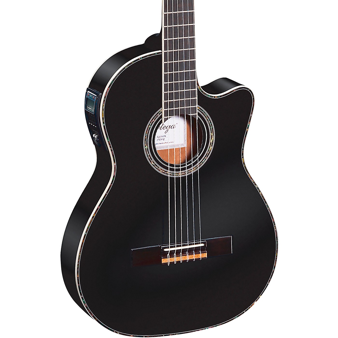 Ortega Family Series Pro RCE145BK Thinline Acoustic-Electric Nylon Guitar thumbnail