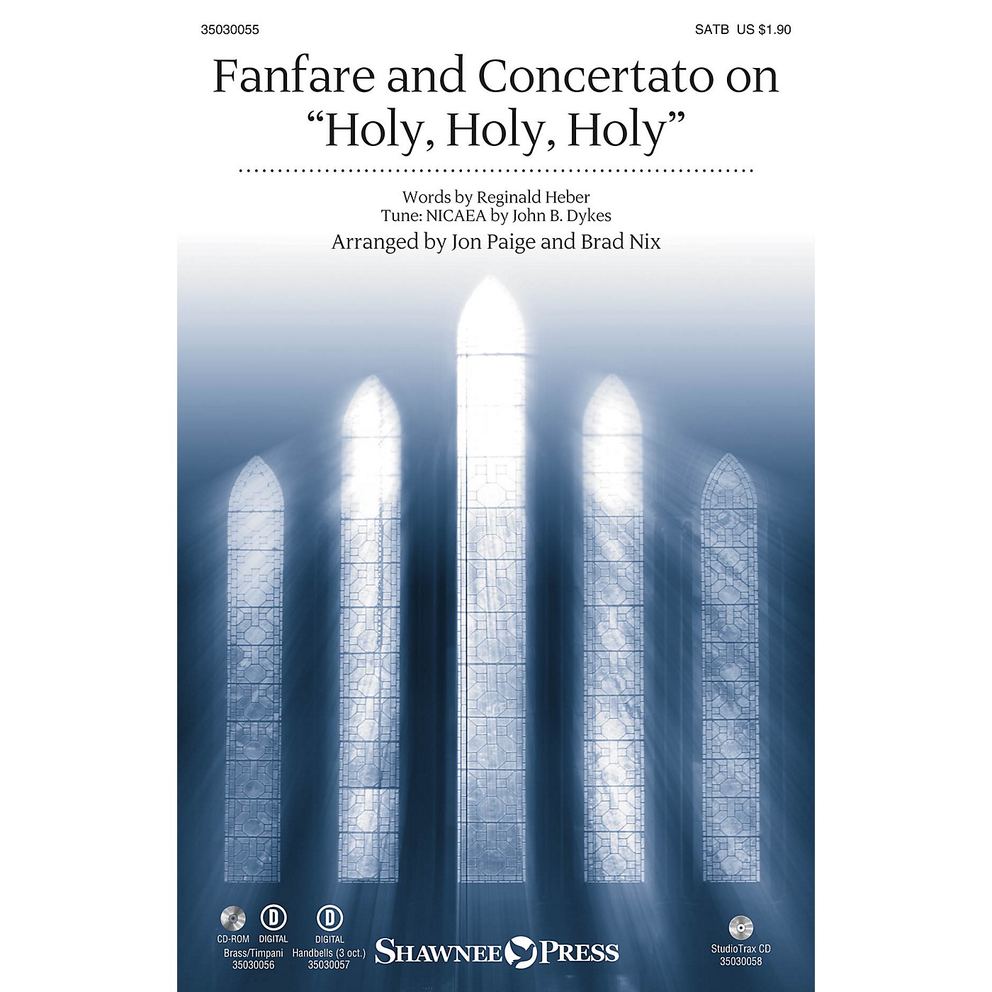 Shawnee Press Fanfare and Concertato on Holy, Holy, Holy SATB/CONGREGATION arranged by Jon Paige thumbnail