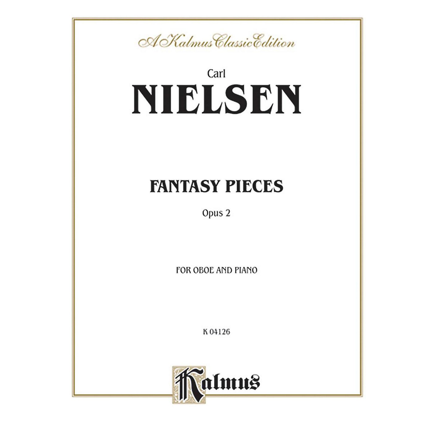 Alfred Fantasy Pieces Op. 2 for Oboe By Carl Nielsen Book thumbnail