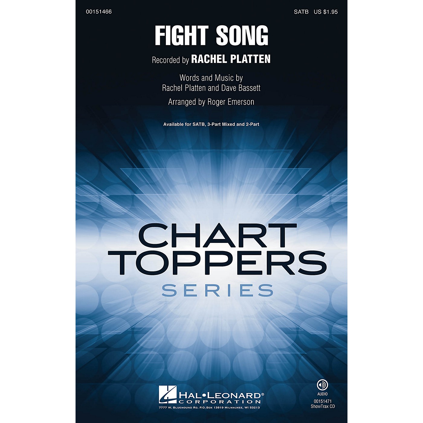 Hal Leonard Fight Song SATB by Rachel Platten arranged by Roger Emerson thumbnail