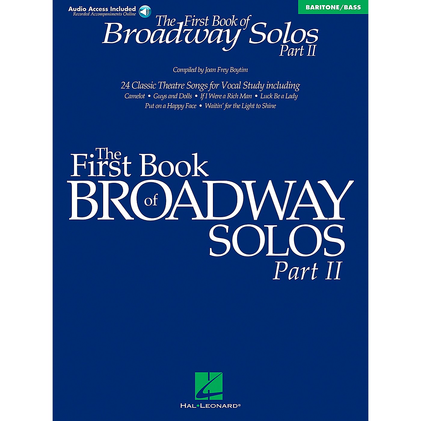 Hal Leonard First Book Of Broadway Solos Part II Baritone / Bass Book/CD thumbnail