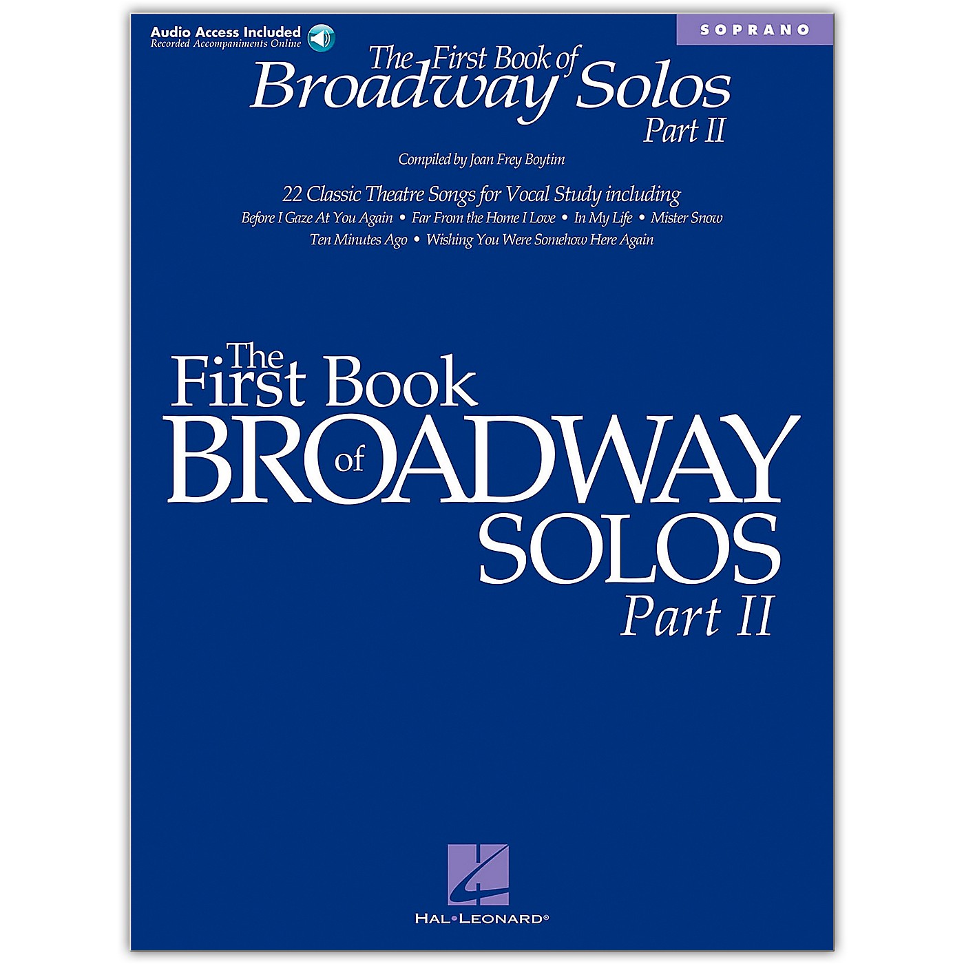 Hal Leonard First Book/Online Audio Of Broadway Solos Part II for Soprano Book/Online Audio thumbnail