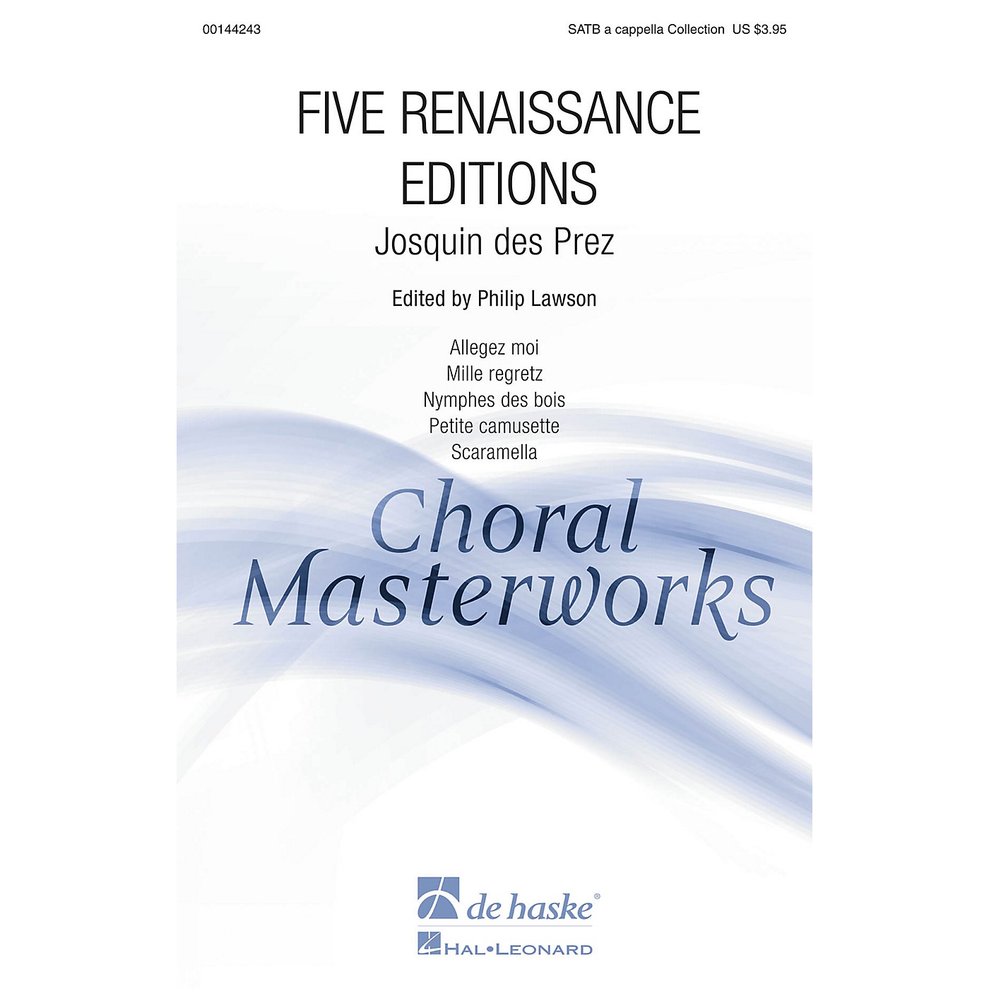 De Haske Music Five Renaissance Editions (Collection) SATTBB A Cappella composed by Josquin des Prez thumbnail