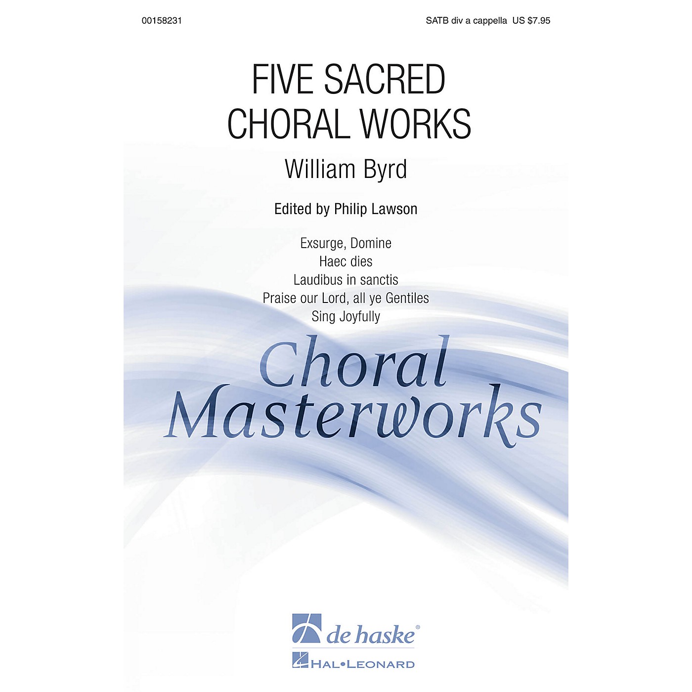 De Haske Music Five Sacred Choral Works (Collection) SATB DV A Cappella composed by William Byrd thumbnail