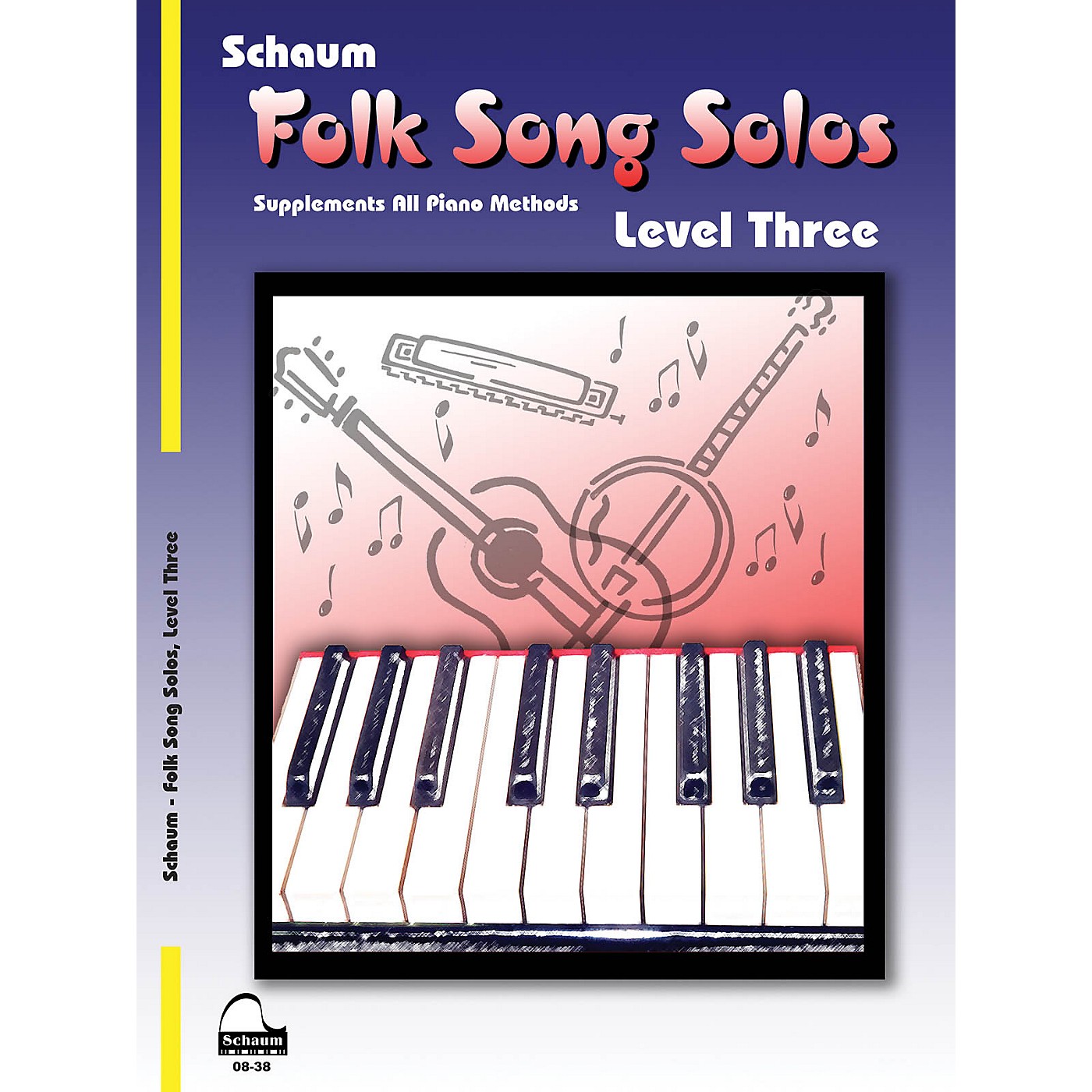 Schaum Folk Song Solos (Level 3) Educational Piano Book (Level Early Inter) thumbnail