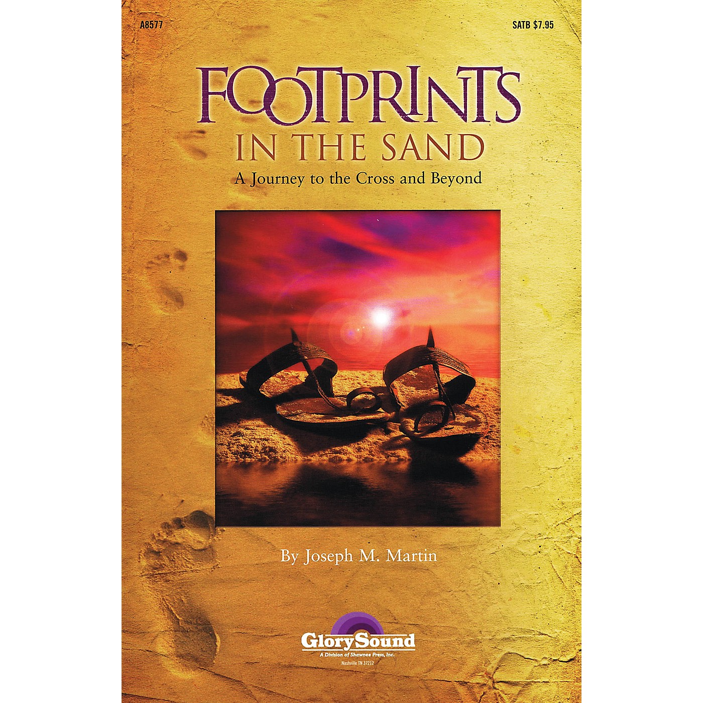 Shawnee Press Footprints in the Sand (RehearsalTrax Pak) REHEARSAL TX Composed by Joseph Martin thumbnail