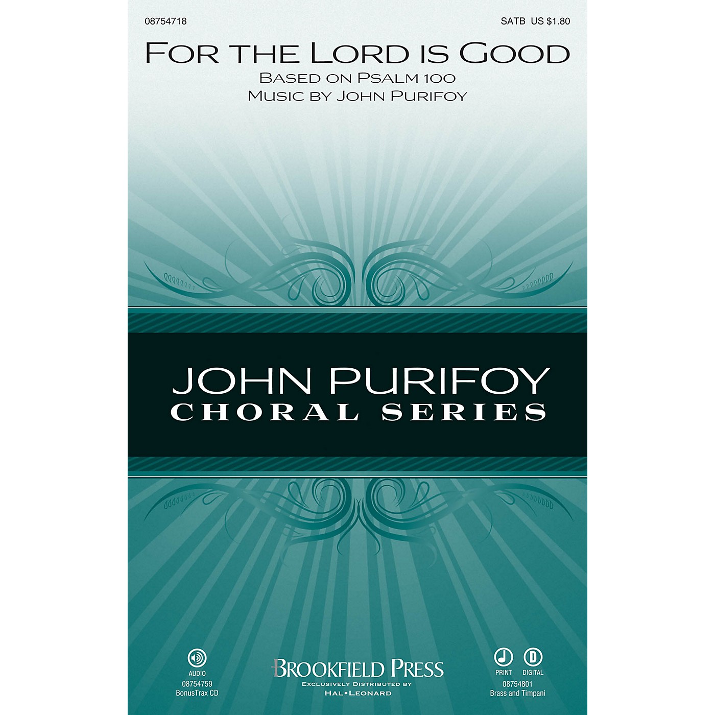 Brookfield For the Lord Is Good SATB composed by John Purifoy thumbnail