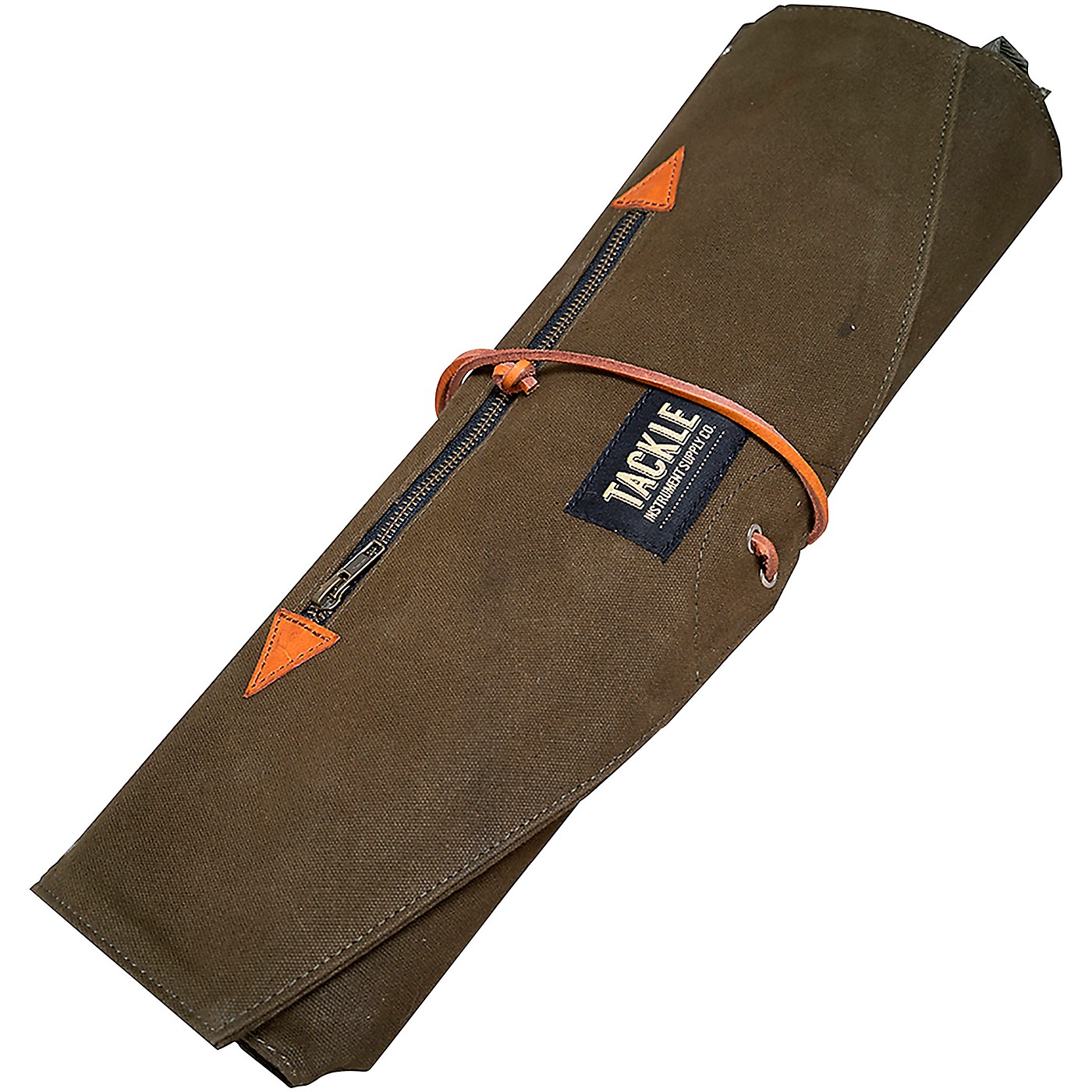 Tackle Instrument Supply Forest Green Waxed Canvas Roll Up Stick Bag thumbnail