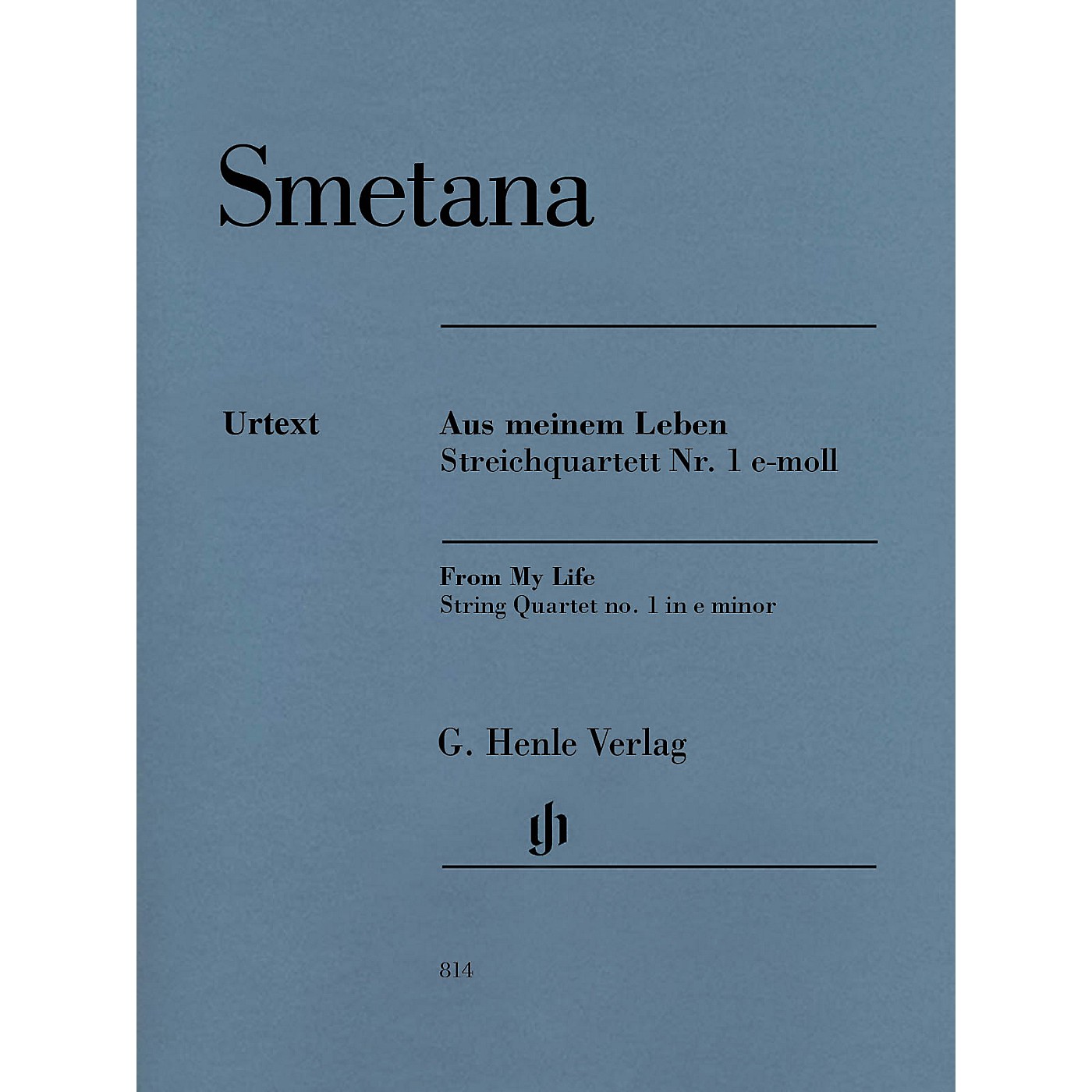 G. Henle Verlag From My Life - String Quartet No. 1 in E Minor Henle Music by Bedrich Smetana Edited by Milan Pospisil thumbnail