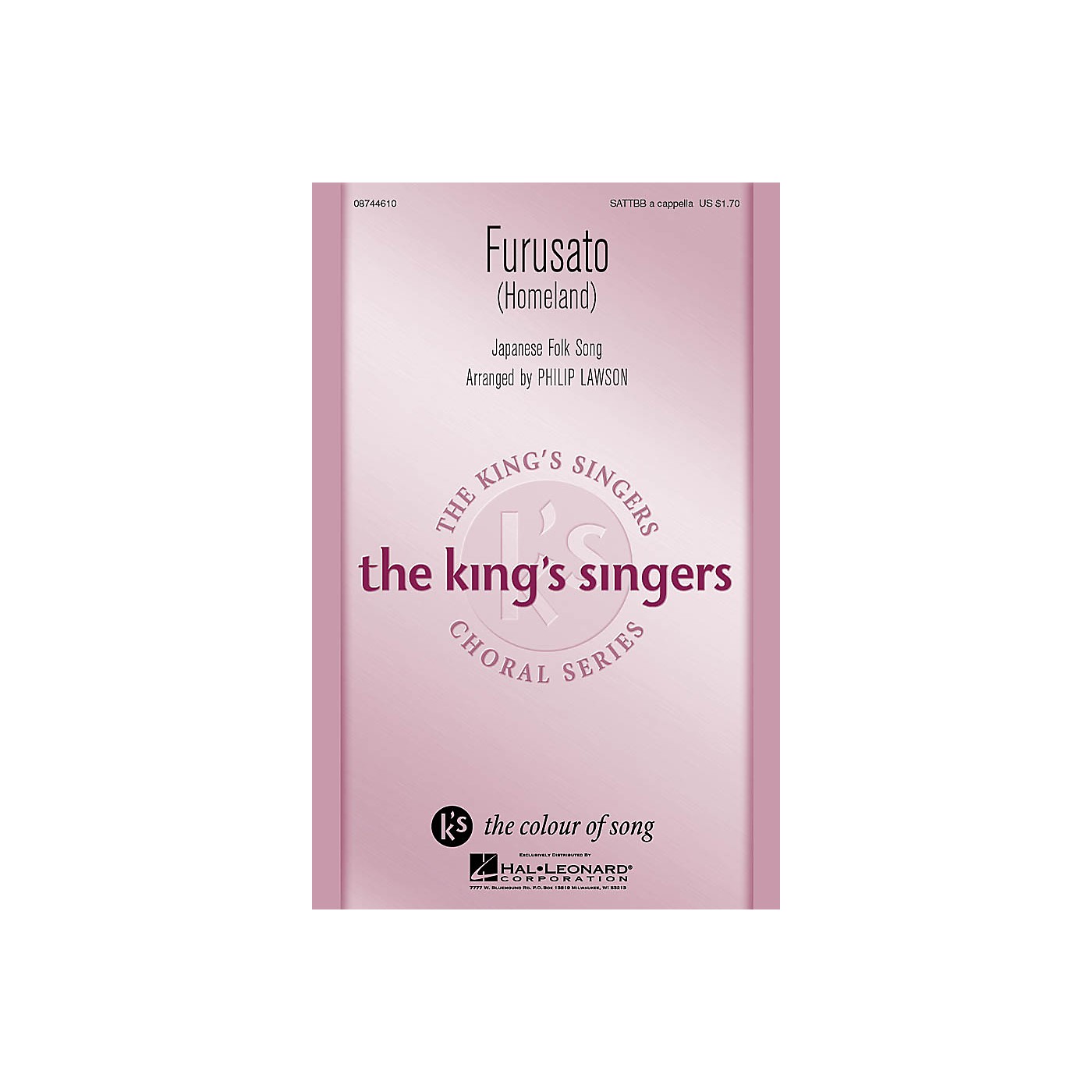 Hal Leonard Furusato (Homeland) SATTBB A Cappella by The King's Singers arranged by Philip Lawson thumbnail