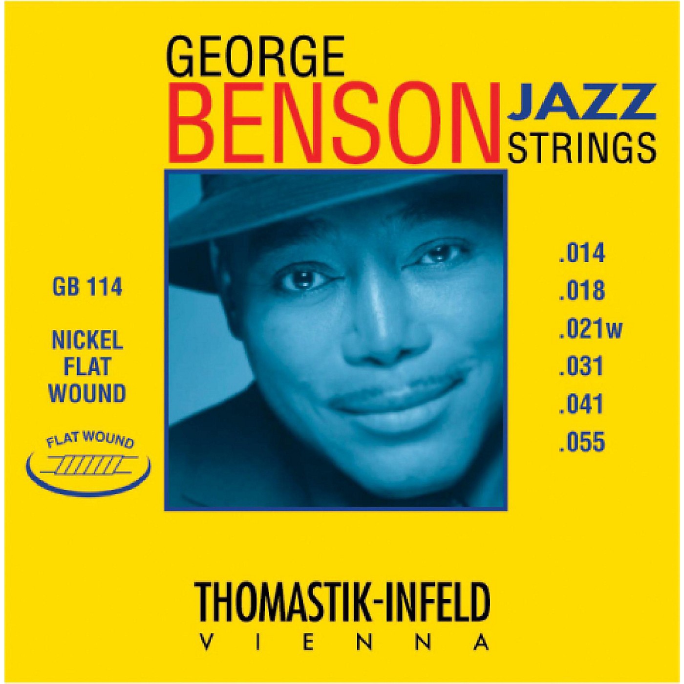 Thomastik GB114 George Benson Custom Heavy Flatwound Jazz Guitar Strings thumbnail