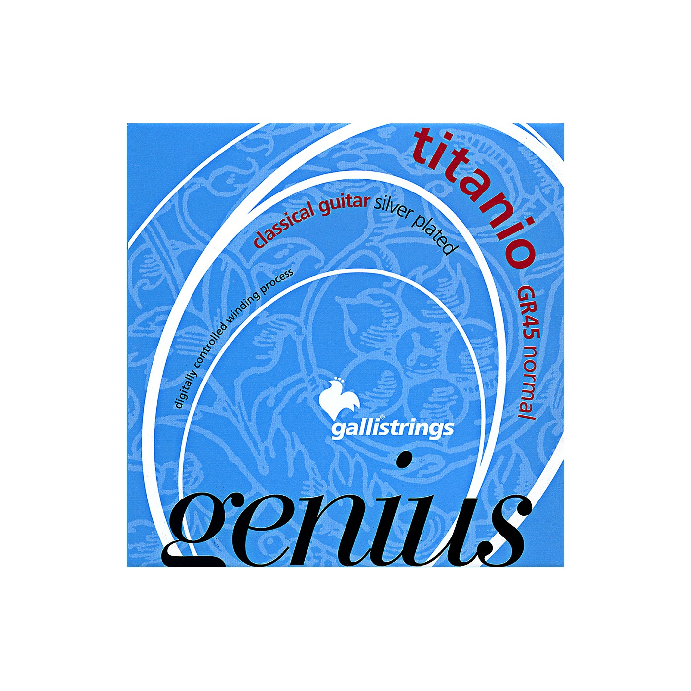 Galli Strings GR45 Genius Titanio Nylon Coated Silverplated Normal