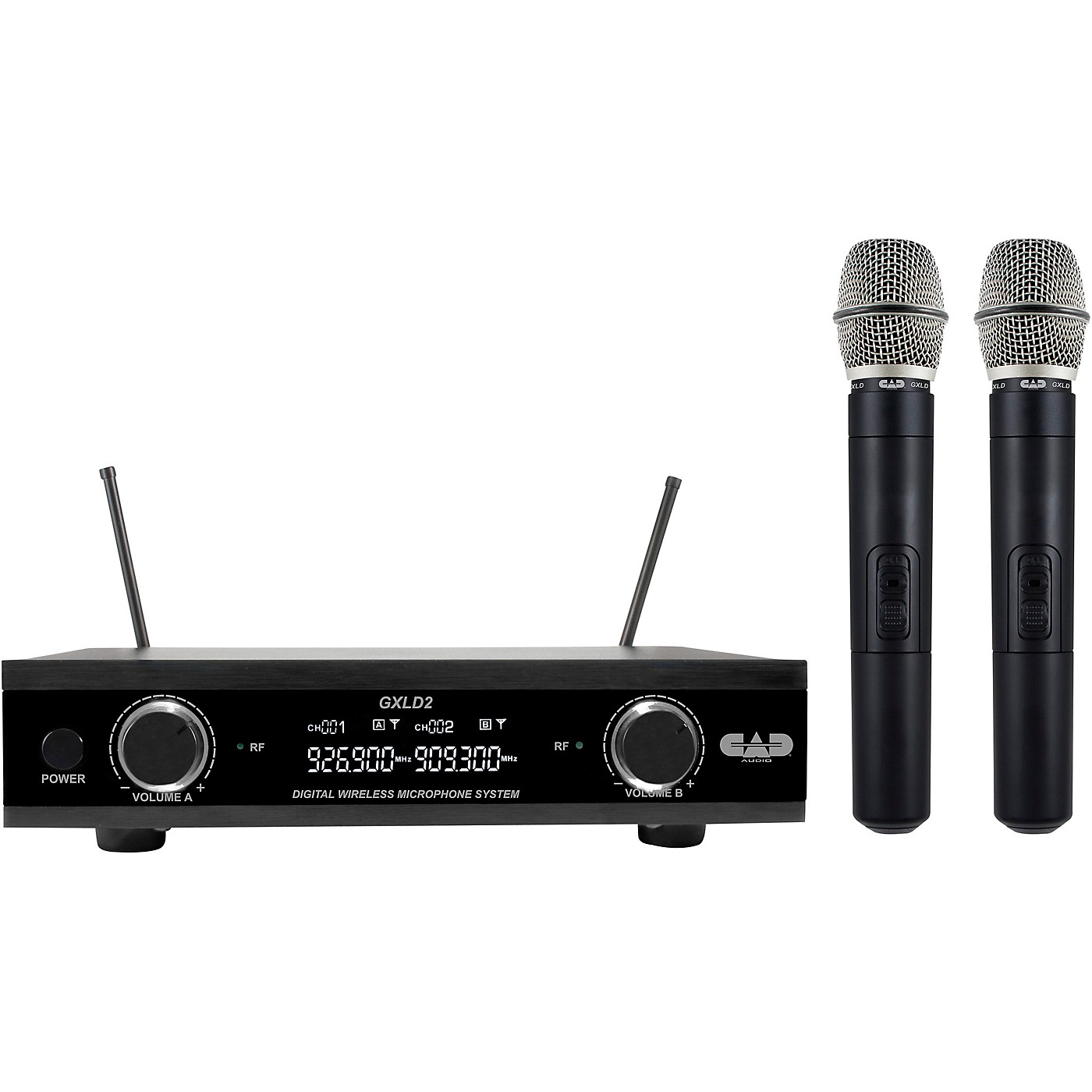 CAD GXLD2HH Handheld Microphone Wireless Systems (902.9/915.5MHz, 909.3/926.8MHz) thumbnail