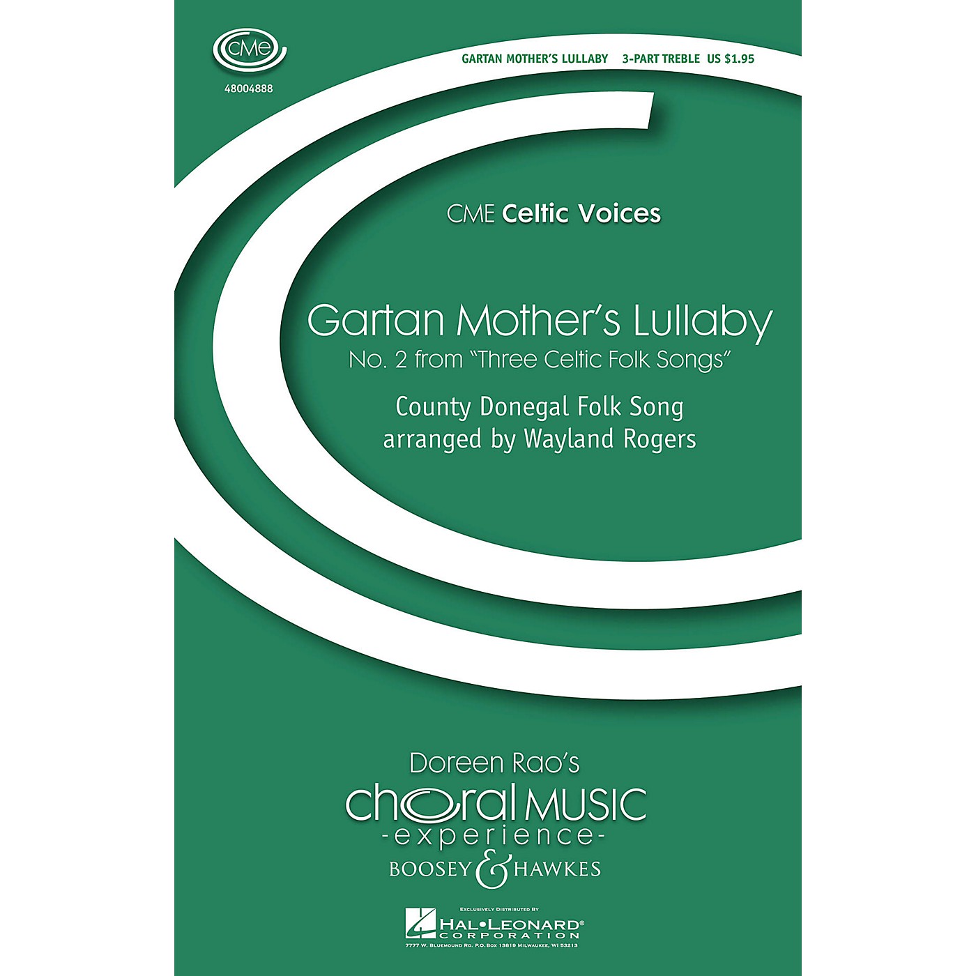Boosey and Hawkes Gartan Mother's Lullaby (No. 2 from Three Celtic Folk Songs) SSA arranged by Wayland Rogers thumbnail
