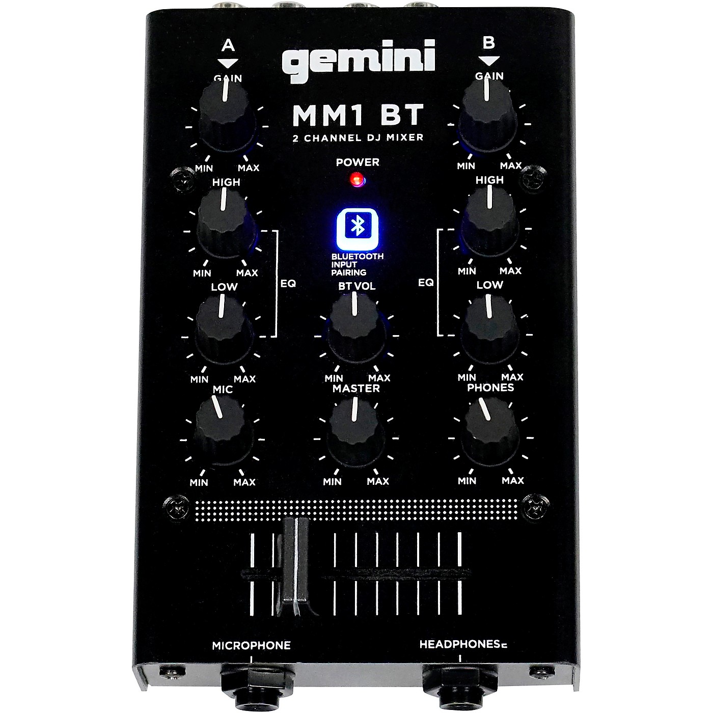 Gemini Gemini MM1BT 2 Channel Mixer with Bluetooth Input thumbnail