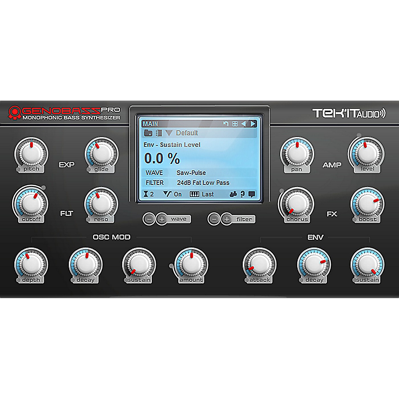 Tek'it Audio Genobazz Pro Monophonic Virtual Synthesizer Plug-in Software Download thumbnail