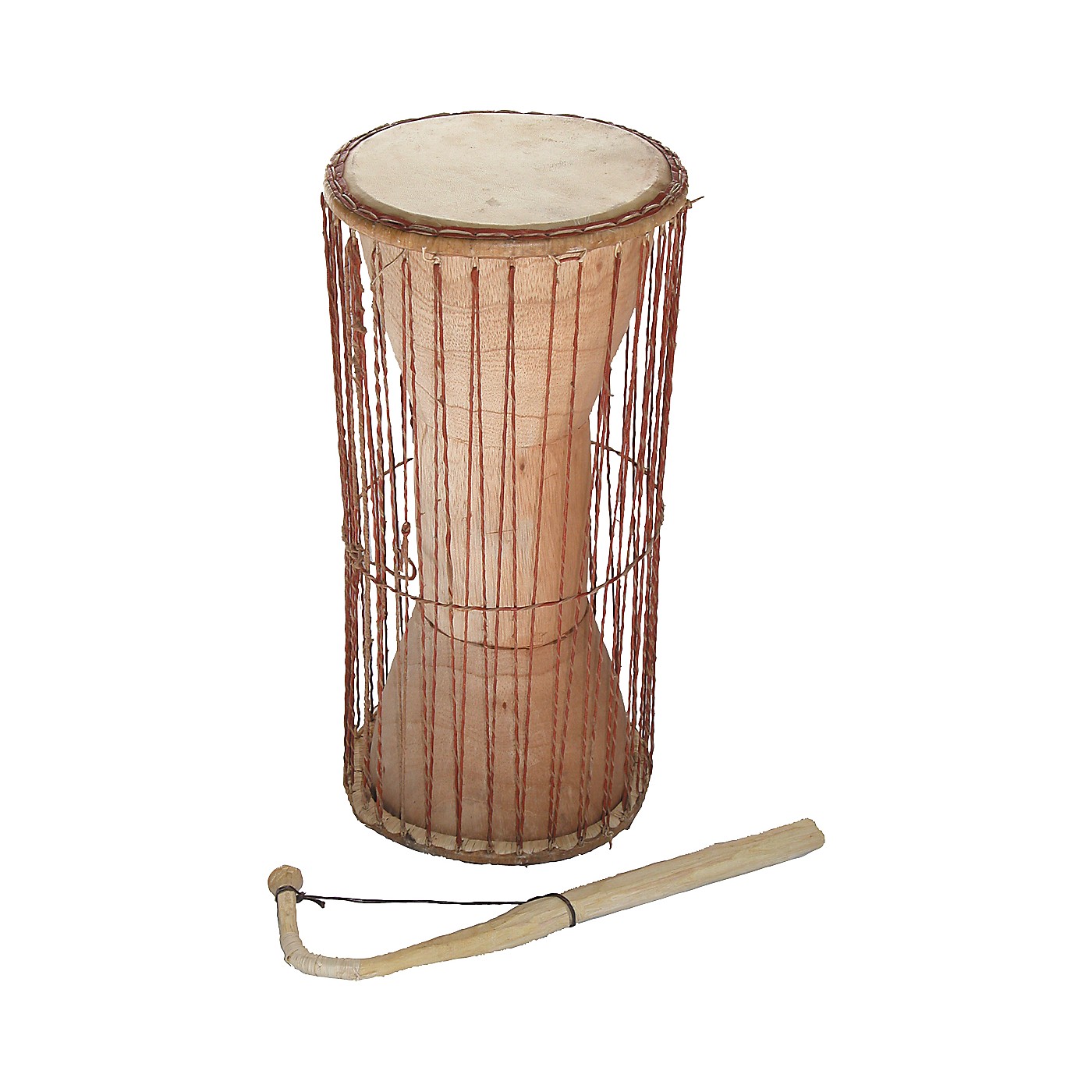 Overseas Connection Ghana Talking Drum with Stick thumbnail