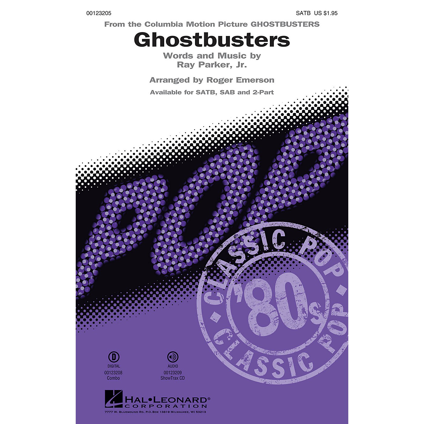 Hal Leonard Ghostbusters SATB arranged by Roger Emerson thumbnail
