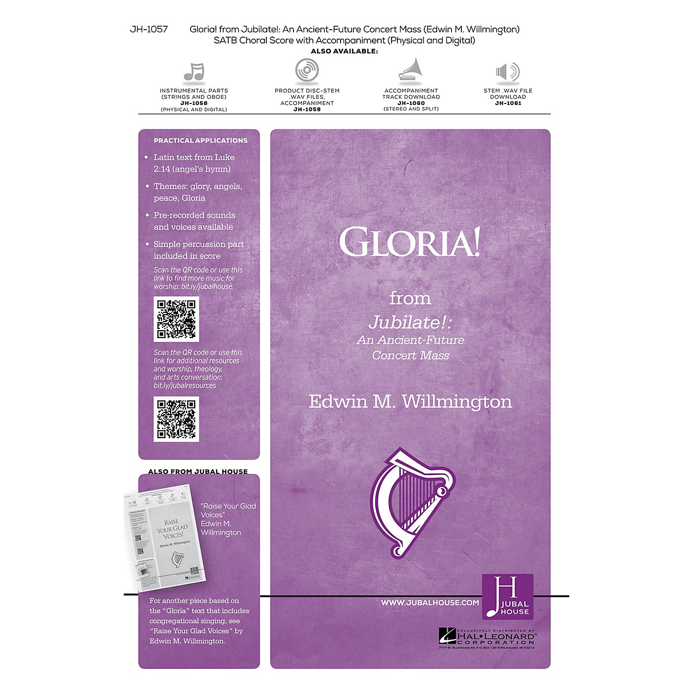 Jubal House Publications Gloria! (From 'Jubilate') Instrumental Parts Composed by Edwin M. Willmington thumbnail