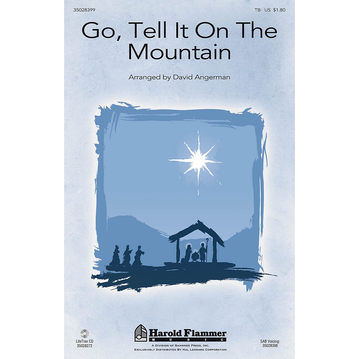 Shawnee Press Go, Tell It on the Mountain TB arranged by David Angerman thumbnail