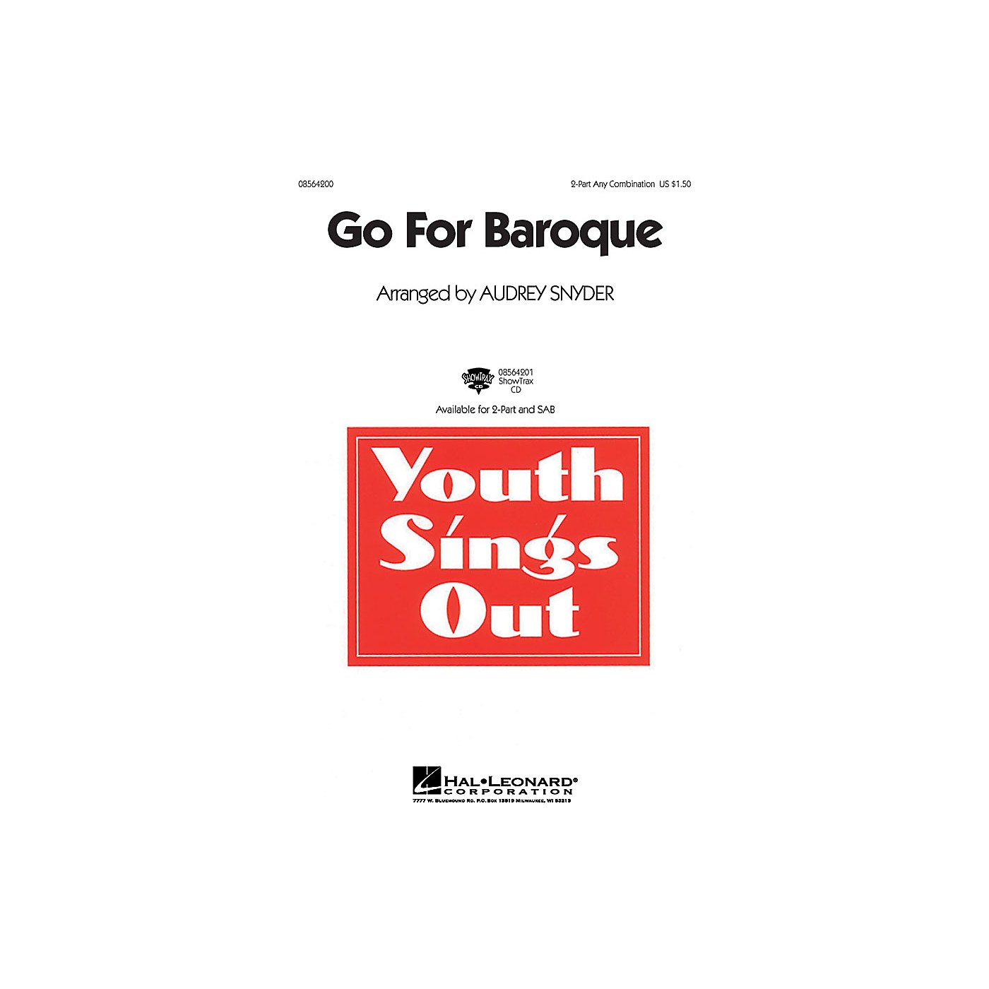 Hal Leonard Go for Baroque SAB Composed by Audrey Snyder thumbnail