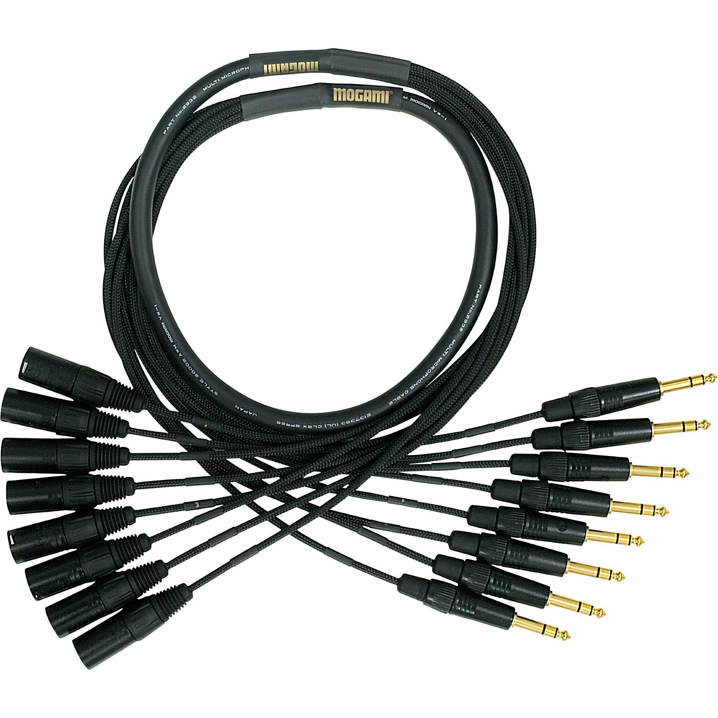 Mogami Gold 8 Channel TRS-XLR Male Snake Cable thumbnail