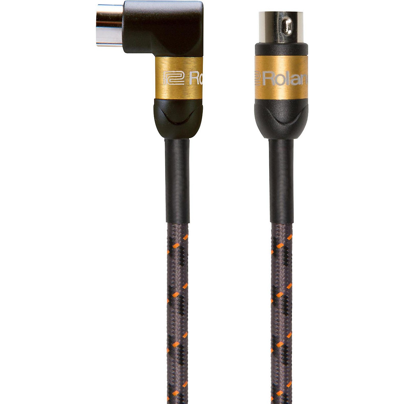 Roland Gold Series MIDI Cable - Angle to Straight - thumbnail