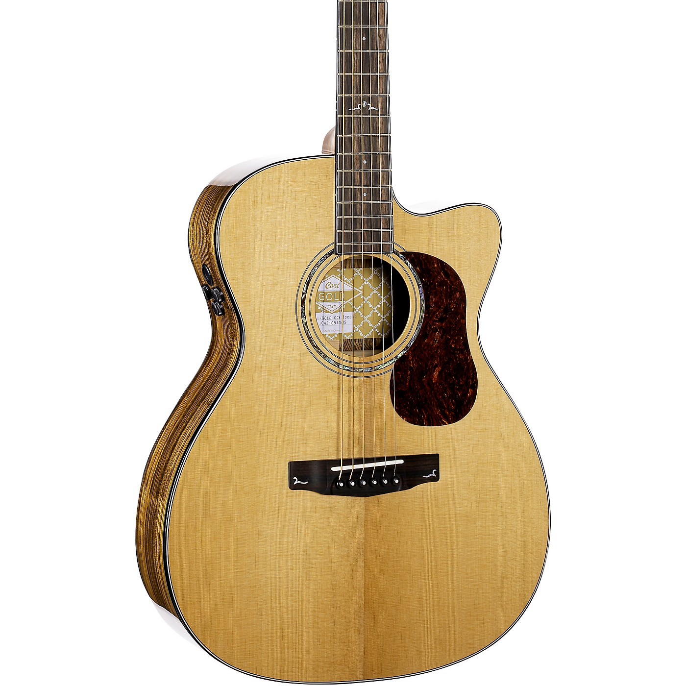 Cort Gold Series OC6 Orchestra Bocote Acoustic Electric Guitar thumbnail