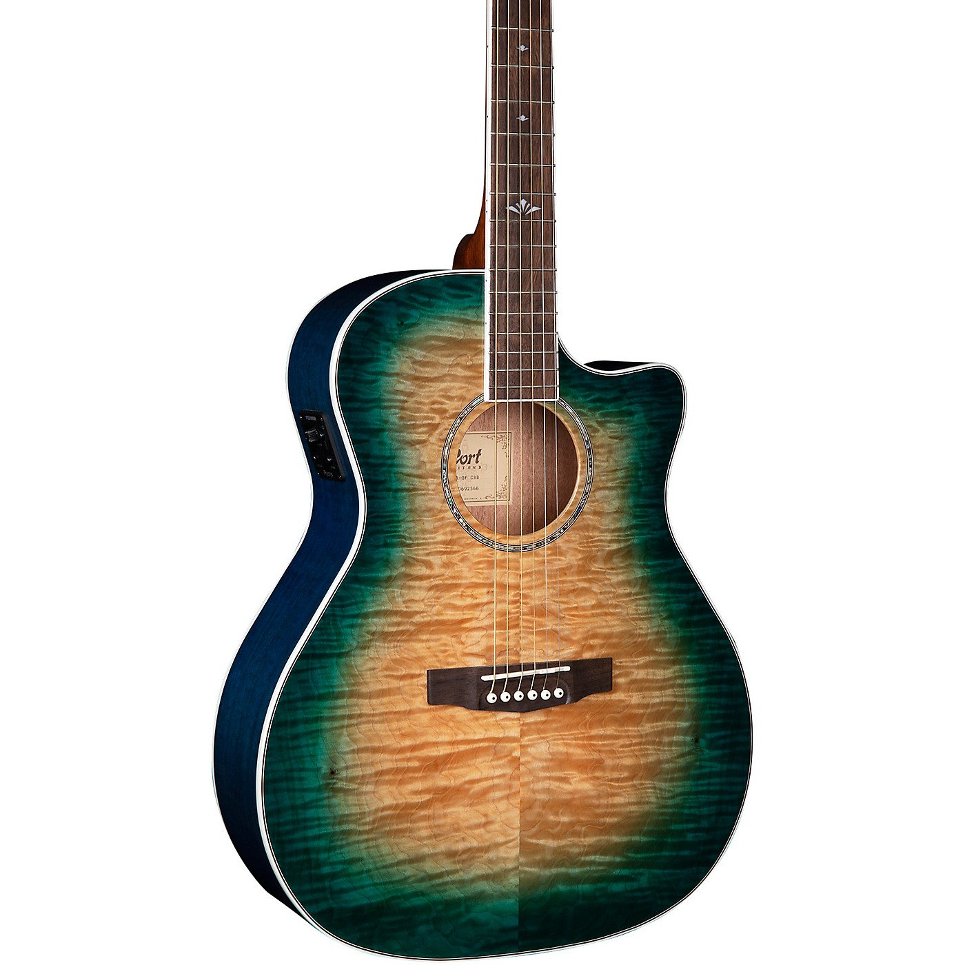 Cort Grand Auditorium Quilted Maple Acoustic-Electric Guitar thumbnail