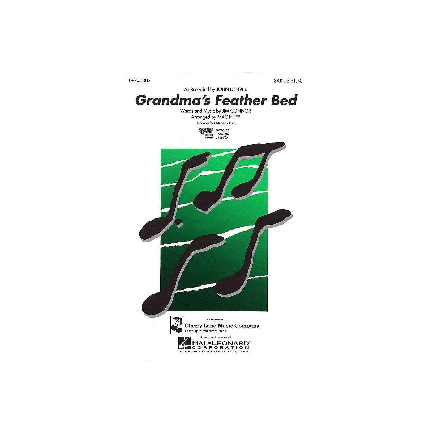 Cherry Lane Grandma's Feather Bed 2Part by John Denver Arranged by Mac