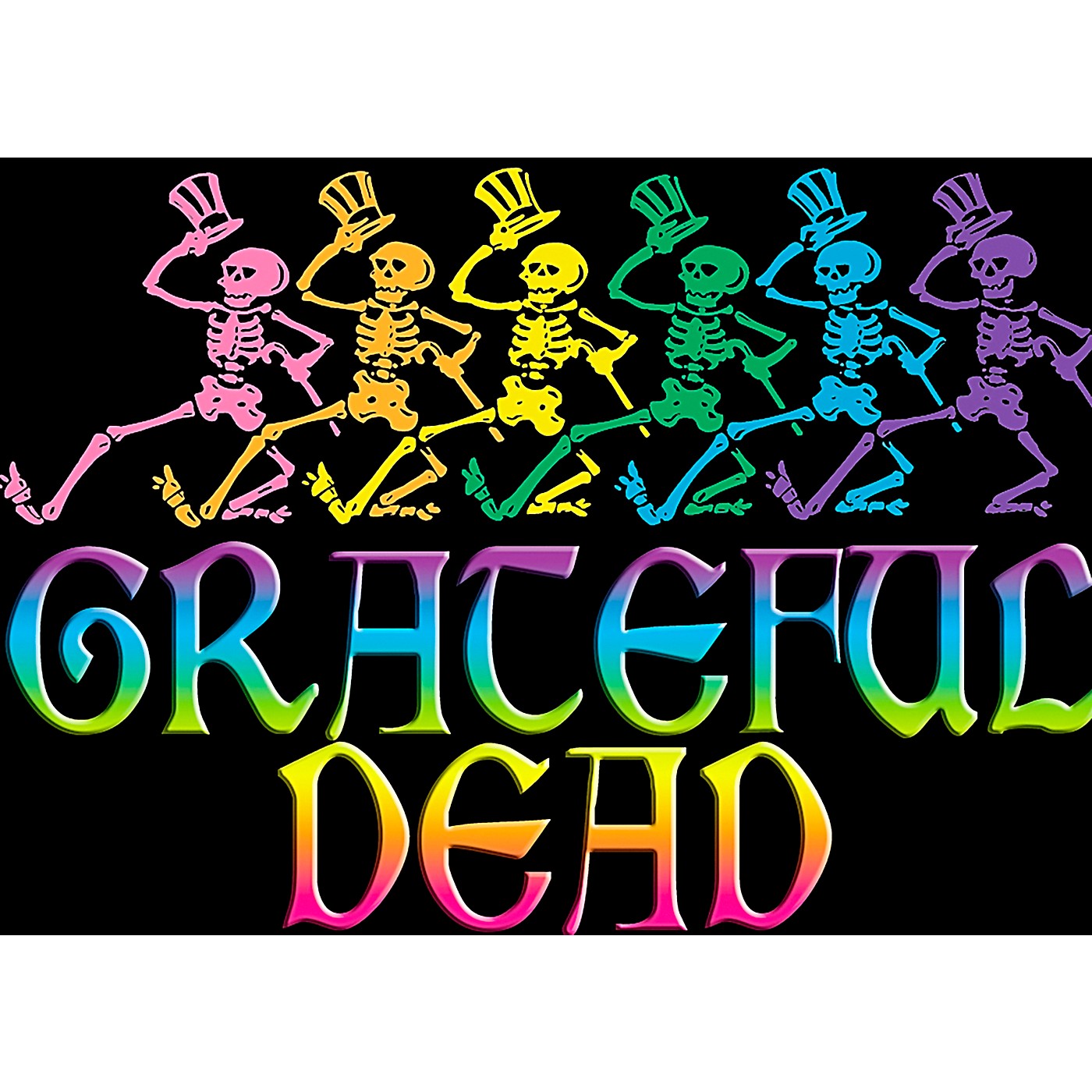 C&D Visionary Grateful Dead Skelly & Rainbow Magnet thumbnail